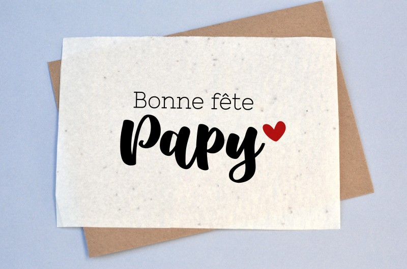 Carte à planter Bonne Fête Papy