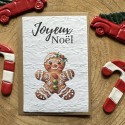 Carte à planter Joyeux Noël - Gingerbread